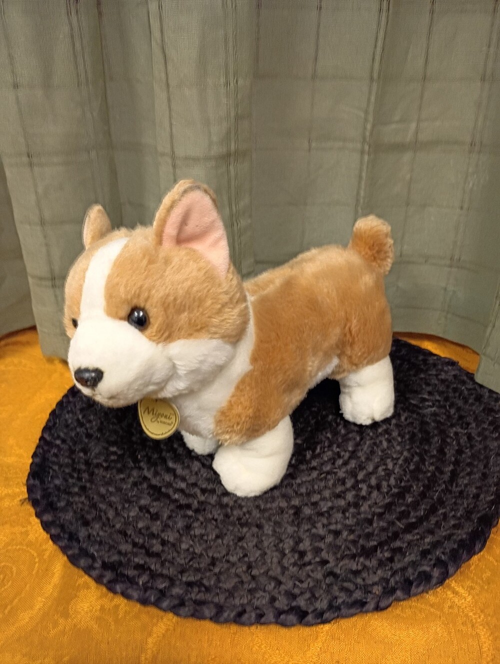Aurora Miyoni Realistic Corgi Plush Dog Size 10.5"